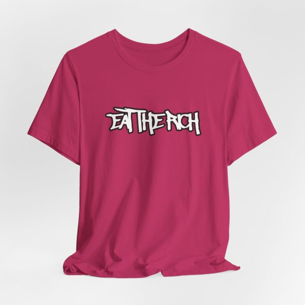 Eat The Rich - No Fear Style - Light Lettering Unisex Graphic T-Shirt